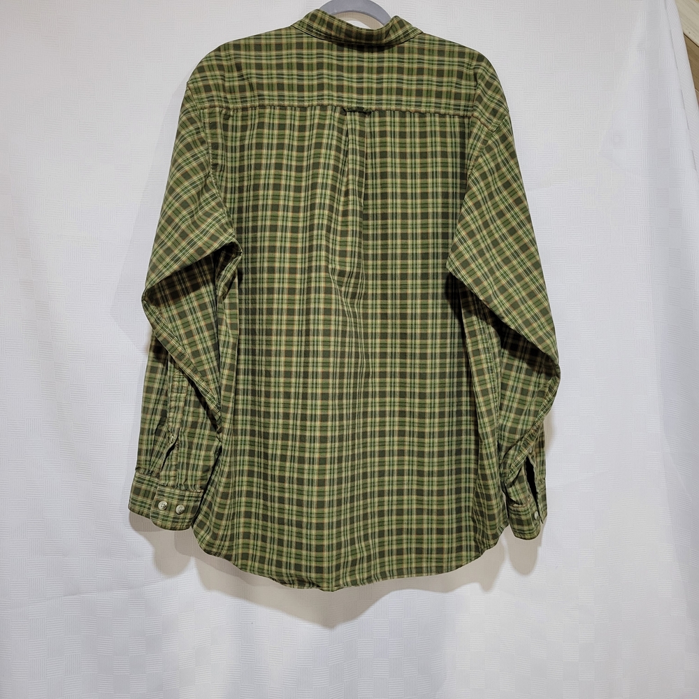 Columbia Men's Size XL Green Plaid Button Down Shirt Casual Work Office - Picture 2 of 10